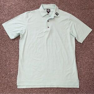 NWOT FootJoy Lisle Mint Green Collared Polo Top